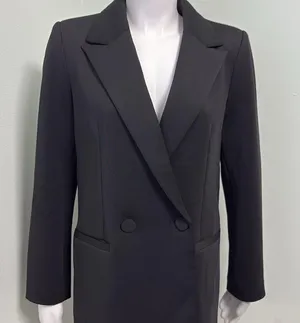 Good American Scuba 2.0 Black Blazer Size 1 Small thumbnail 5