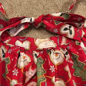 Christmas Handmade Holiday Apron Red thumbnail 5