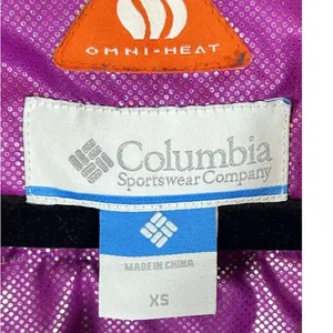 Columbia‎ Puffer Jacket Womens XS Duck Down Omni-Heat Ski Snow Gorpcore Purple thumbnail 5