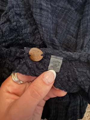 Free people navy open back tunic thumbnail 4