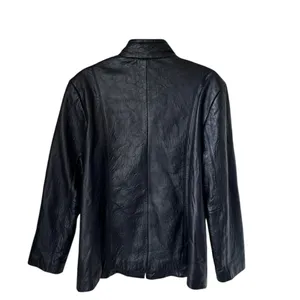 Comstock RC Expedition Woman Large Black Leather Zip Up Jacket Whimsigoth 90’s thumbnail 2