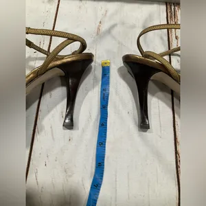 NINE WEST GOLD HEELED‎ SANDALS thumbnail 3