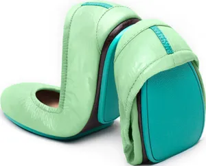 Tieks Mint Patent Full-Grain Leather Ballet Flats Split Sole Packable Mint 9 thumbnail 1