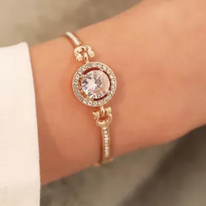 Elegant Jewel Gemstone Gold bracelet thumbnail 2