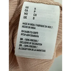 American Eagle Pink Lace V-Neck Tie‎ Back Sleeveless Tank Top Small 7488-107 thumbnail 6
