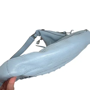 Aimee Kestenberg Tamitha Light Blue Pebbled Leather Hobo Shoulder Bag Festival thumbnail 7