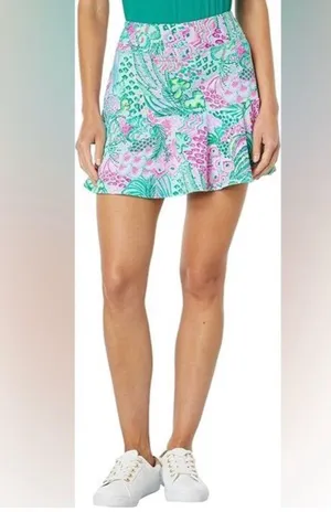 Lilly Pulitzer Carmelia Skort (Multi Banana Split) Women's Skort Luxletic Sz XS thumbnail 1