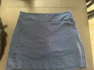 Women's Navy Blue Knit Skirt thumbnail 1