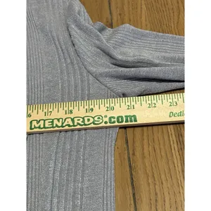 UMGEE Sweater Duster Side Slits Gray Color‎ Ribbed Cardigan Boho Hippie Medium thumbnail 4
