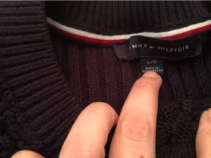 Dark Blue Tommy Hilfiger Knitted Sweater thumbnail 2