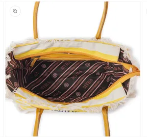 Myra Bags Saint Tropez Tote Bag-Yellow/Stripe thumbnail 4
