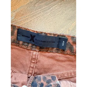 Denim x Alexander Wang Bite Leopard Print Denim Shorts Women Brown Size 28 thumbnail 4