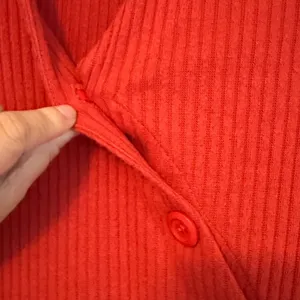 Altar'd State Red Ribbed Asymmetrical‎ Button Front Cardigan Top Size M AN10912 thumbnail 4