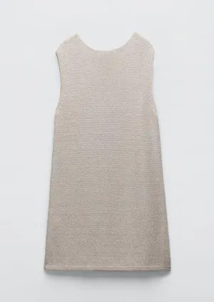 ZARA NWT  KNIT DRESS WITH METALLIC THREAD thumbnail 6