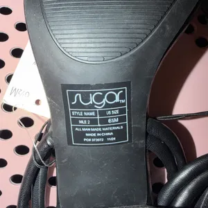 Sugar Block Black Heels Size 6.5 thumbnail 9