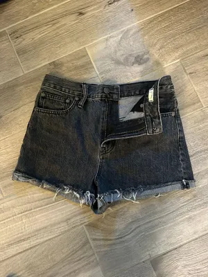 Madewell Black Denim Shorts thumbnail 1