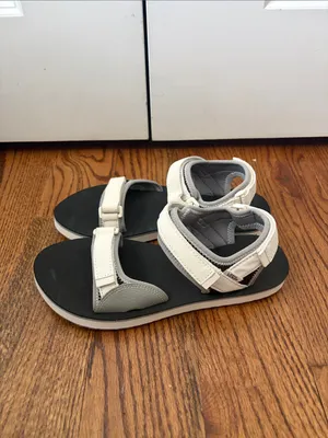 Vans Tri-Lock Suede White Black Sandals Women's Size 9 New without Tags thumbnail 3
