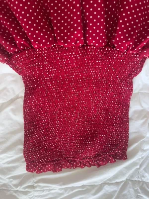 Red polka dot dress Size XS thumbnail 2