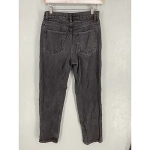 Reformation Womens Cynthia High Relaxed Jean Seattle Washed Black 27 thumbnail 3