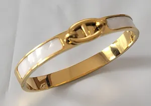 Beautiful 18k gold plated bangle bracelet thumbnail 1