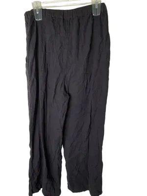Free People 100% cotton baggy wide pants women's size large thumbnail 2