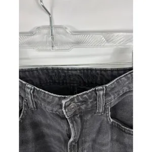 American Eagle Black Distressed Highest Rise Mom Jean Size 6R thumbnail 2