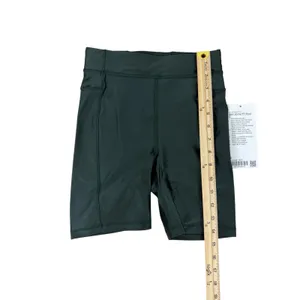 NWT Lululemon Dark Green High-Rise Active Biker Shorts - Size 2 thumbnail 9