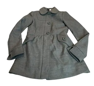 H&M wool blend pea coat thumbnail 1