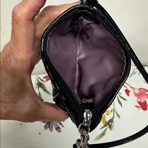 Coach Midnight Black mermaid Sequin Wristlet thumbnail 10