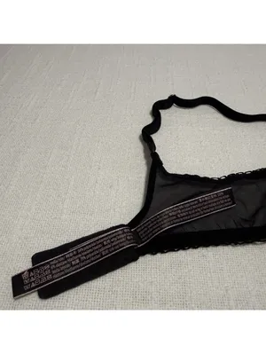 Victoria’s Secret 34C Push-up w/o Padding Lace Bra Black Dream Angels Unlined thumbnail 10