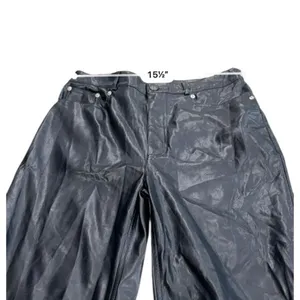 Urban Outfitters Faux Leather Wide Leg Pants Women's 30 High Rise 5 Pocket thumbnail 9