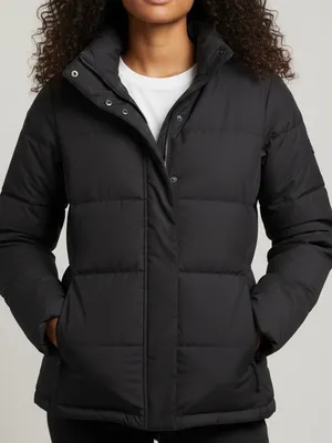 LL Bean down filled puffer coat black large thumbnail 1