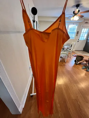 Orange Maxi Dress thumbnail 2
