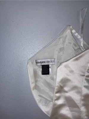 Elegant Vintage 90s Couture Collection Empire Waist Wedding Gown thumbnail 5