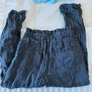 Free People Charcoal Drawstring Pants thumbnail 7