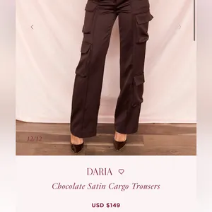 Host‎ of cb Daria cargo chocolate trousers pants NWOT size XS thumbnail 3