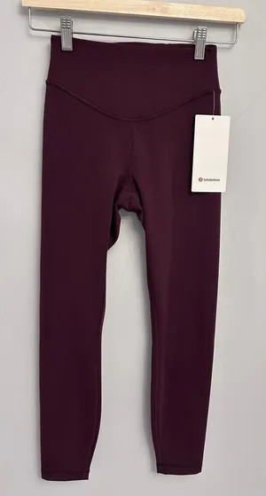 Lululemon NWT wunder Under Smoothcover HR tight 25” size 4 Goodnight plum thumbnail 1