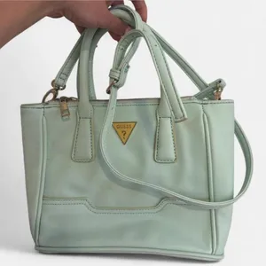Guess Mint Green Mini Satchel Crossbody with removable shoulder strap! thumbnail 1