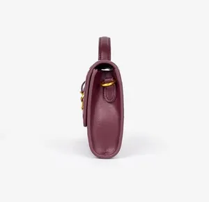 Wine Woven Evening Clutch Crossbody Bag thumbnail 1