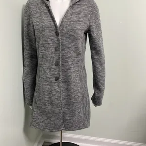 Kuhl Wool Blend Hooded Isla Long Fleece Jacket thumbnail 2
