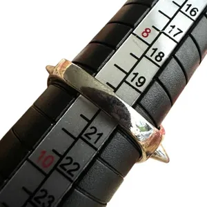 Punk Skull Spike Ring, Silver thumbnail 9