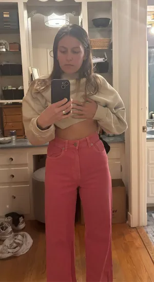ZARA Pink Jeans thumbnail 1