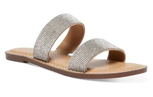 Wild Pair Ginnie Double-Band Slide Flat Sandals Size 7.5M thumbnail 1