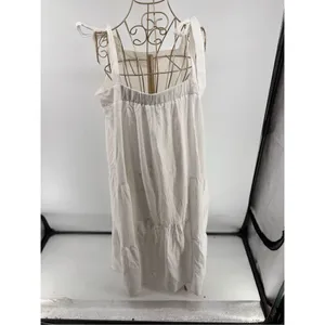 Haute Hippie Style White Bow Tie Strap Long Dress Boho Women’s XL thumbnail 10