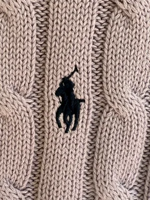 Polo by Ralph Lauren Lavender Cable Knit Short-Sleeve Sweater Size XS thumbnail 2