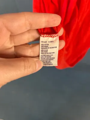 American Eagle Outfitters Bright Red Ruffle-Trim Strappy RacerbackTank | Medium thumbnail 5