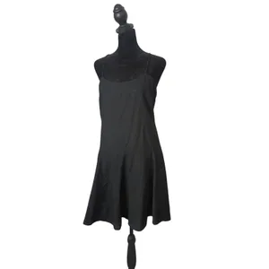 Coquette‎ Balletcore Strappy Backless Skater Mini Dress Womens M Black NEW thumbnail 6