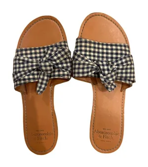 Abercrombie Gingham Sandals thumbnail 1