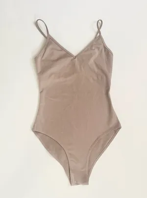 Reformation Eco Stretch Nude Bodysuit thumbnail 1