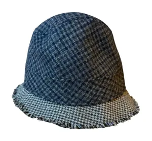 J.Crew Vintage Houndstooth Wool Bucket Hat thumbnail 1